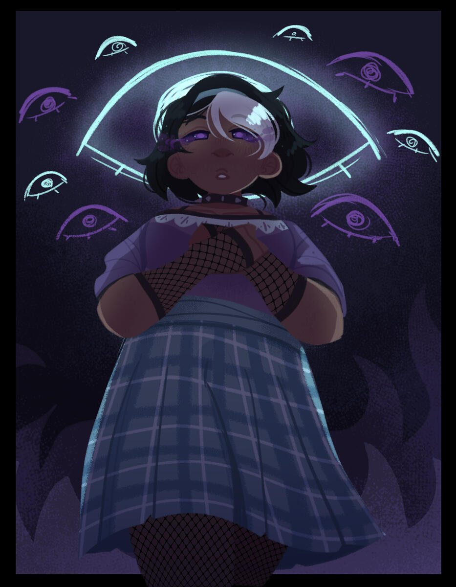 Artfight Attack, Character belongs to Bluespryte